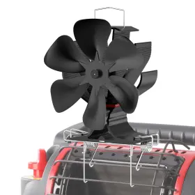 Signstek B0clgwmwyt Large Wood Stove Fan Heat Powered Fireplace With Bracket For Heater
