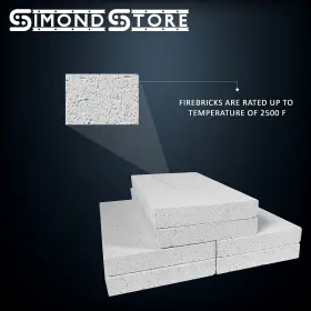 Ib-a06 Simond Store Insulating Fire Bricks For Forge - 0.75 Inch X 4.5 9 2500f Rated Pack Of #3