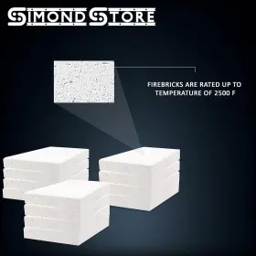 Ib-c12 Simond Store 24 Pcs Insulating Fire Bricks - 2500f Rated 1.25 Inch X 4.5 9 Forge Brick #3