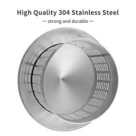 Svnus-231109-01 Singvon 8 Inch Round Chimney Cap 304 Stainless Steel Cover With Screen #2