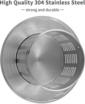 Svnus-24325-01 Singvon 4 Inch Round Chimney Cap 304 Stainless Steel Cover With Screen #2