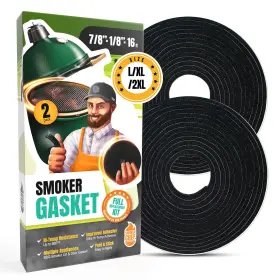 Smoker Chef 198168306796 Big Green Egg Gasket Replacement Large/xl/xxl - 2-pack X 8 Ft S Smoker Chef 198168306796 Big Green Egg Gasket Replacement Large/xl/xxl - 2-pack X 8 Ft S