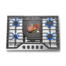 Hqgha805c1s Sndoas 30 Inch Gas Cooktop 5 Sabaf Burners 47400 Btu Built-in Stove Top
