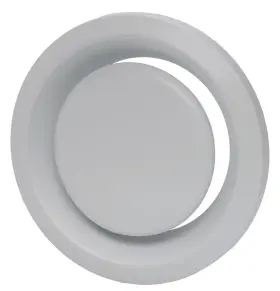Bor-150 Soler And Palau White 6 Inch /150mm Plastic Adjustable Air Valve Circular Bor-150 Soler And Palau White 6 Inch /150mm Plastic Adjustable Air Valve Circular