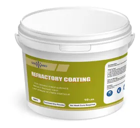 Solidland 445050423448 Refractory Coating - 10 Lbs 3056 F High Temperature Cement Fireproof
