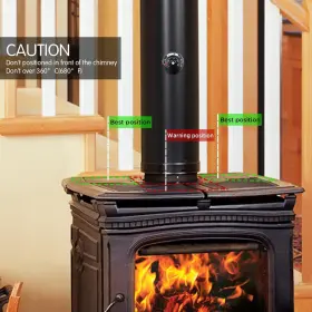 Sf-334-us Sonyabecca Heat Powered Stove Fan With Magnetic Thermometer 4 Blade Aluminium Silent For #2 Sf-334-us Sonyabecca Heat Powered Stove Fan With Magnetic Thermometer 4 Blade Aluminium Silent For #2