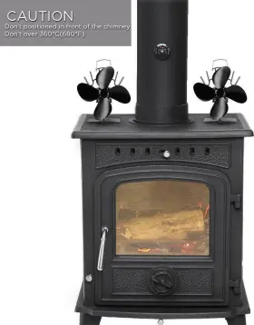 Sf-334-us Sonyabecca Heat Powered Stove Fan With Magnetic Thermometer 4 Blade Aluminium Silent For #3 Sf-334-us Sonyabecca Heat Powered Stove Fan With Magnetic Thermometer 4 Blade Aluminium Silent For #3