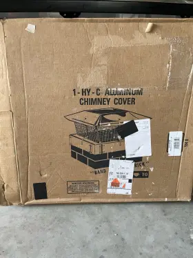 Bt1717k10w Ss Big Top 17 X 10 Inch Chimney Cap Aluminum Fireplace Cover Kd