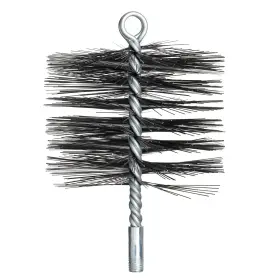 Stanbroil Q019-6-ss 6 Inch Round Steel Chimney Cleaning Brush With 1/4 Npt Fitting For