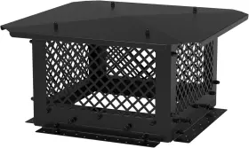 Stanbroil Q033-19-bk 19 Inch X19 Chimney Cap Fireplace Cover Outside Clay Flue Tile Bn