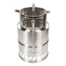 Stansport 914129852702 Stainless Steel Wood Burning Stove - Extra Large