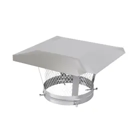 Ucp08-g Sterr - Round Galvanized Steel Chimney Cap 8 Inches