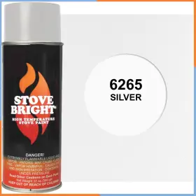6265 Stove Bright High Temperature Paint - 12oz. Aerosol Can Silver