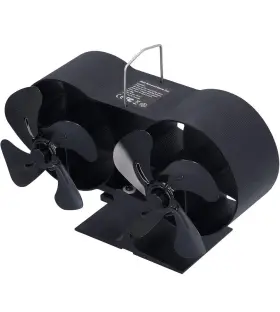 Rl5j1580 Stove Fan Heat Power Twin No Batteries Needed Offgrid Cabin