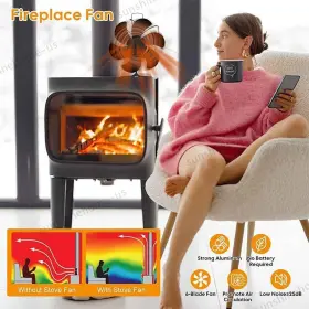 Tx4czod3ci61m Sunshinehome-us 6 Blades Fireplace Stove Fan Heat Powered For Log Wood Burner #3 Tx4czod3ci61m Sunshinehome-us 6 Blades Fireplace Stove Fan Heat Powered For Log Wood Burner #3