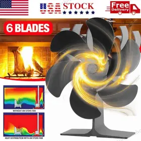 Tx4czod3ci61m Sunshinehome-us 6 Blades Fireplace Stove Fan Heat Powered For Log Wood Burner Tx4czod3ci61m Sunshinehome-us 6 Blades Fireplace Stove Fan Heat Powered For Log Wood Burner
