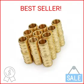 Fqdq0058-10 Supplygiant 804595279816 Supply Giant Pex Straight Coupling Barb Pipe Fitting 5/8 Inch Brass 1