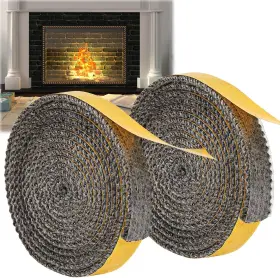Tape1106 Svepndic 2pcs Wood Stove Replacement Gasket Self Adhesive Window Glass Tape