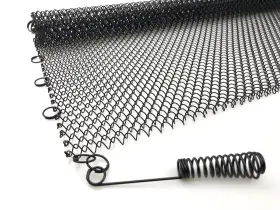 Fhl018 Sxatols Fireplace Mesh Screen Curtain Two Panels. Rod Kit Not Included 18 Inch H