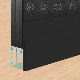 Syipo-q1-big-bla Syipo Door Draft Stopper For Huge Gap 3 Inch W X 39 L Adjustable Widened Under Doo