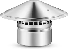 Tandefio 711181915075 6 Inch Cone Top Chimney Cap Stainless Steel With Screen Chimne