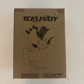 Hl-600f1 Tcfundy Heat Powered Four-blade Stove Fan - Model Black