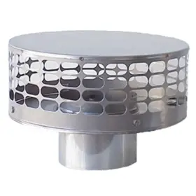 The Forever Cap 313046568503 Guard Liner Top 8 Inch Round Fixed Stainless Steel Chimney #3