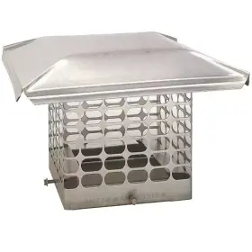 The Forever Cap 313107831836 Chimney 16 Inch X16 Rust Proof Adjustable Single Flue Stainless