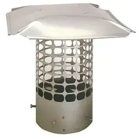 The Forever Cap 445005422472 12 Inch Round Adjustable Damper Chimney