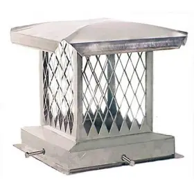 The Forever Cap 445027342376 E-series 8 Inch X 17 Adjustable Stainless Steel Chimney