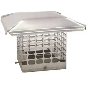 The Forever Cap 445036430484 9 Inch X Adjustable Single Flue Stainless Steel Chimney
