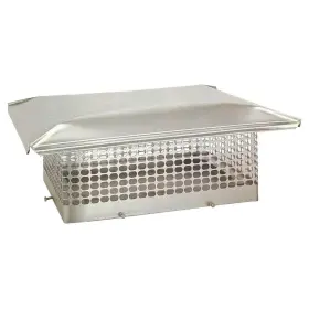 The Forever Cap 445038455430 Stainless Steel Chimney Fireplace Stove Square Mesh 14 X Inch Adjustable