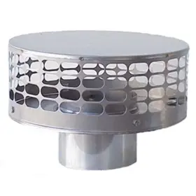 The Forever Cap 726084174634 Guard Liner Top 12 Inch Round Fixed Stainless Steel Chimney