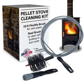 The Fryoilsaver Company 746160704425 Pellet Stove And Dryer Vent Cleaner Kit 10ft. Flexible Long Dryervent L