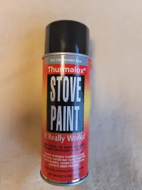 Thurmalox Stove Paint 270-19m High Temperature One Can Of Metallic Blue