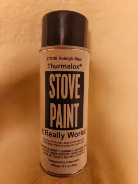 Thurmalox Stove Paint 279-26 High Temperature Raleigh Blue Free Shipping