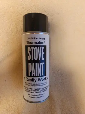 Thurmalox Stove Paint 290-56 High Temperature Parchment Free Shipping