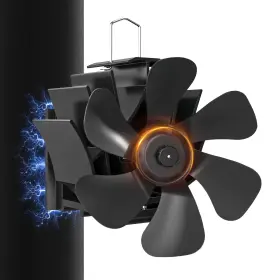 Titeck Titeck Wsfm6bk Wood Stove Fan With Magnet Fireplace For Burning Stoves Heat Power