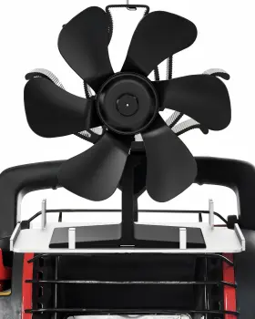 Titeck Tt0055 Wood Stove Fan Heat Powered Fireplace With Bracket Tray Fixed On Propane