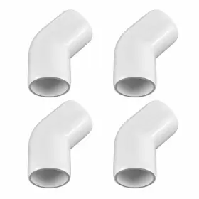 Tomeex 786552993143 2way 3/4 Inch 45 Degree Pvc Elbow Fitting Furniture Grade 2 Way Right Angle
