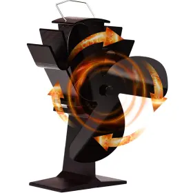 B075f36ynk Tomersun 3 Blades Heat Powered Stove Fan For Wood/log Burner/fireplace