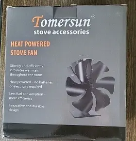 Vdsf616bu Tomersun Wood Stove Fan Heat Powered 6 Blades Burning Accessories