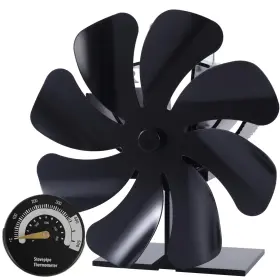 Xyd-tm6t3rnt Tomersun 8-blade Log Burner Stove Fan Heat Powered- Wood Burning Wi