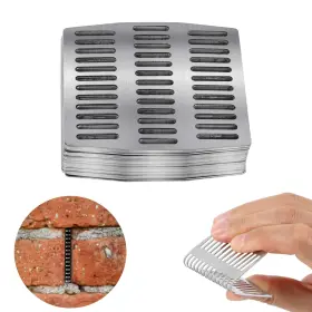 Toqraft 765147715995 72pcs Stainless Steel Brick Weep Hole Covers For Walls. 2.75ftft Fire Bri