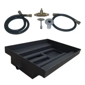Ob2bbbk124ng Tretco 21 Inch 14ga Powder Coated Burner Island Kit Natural Gas