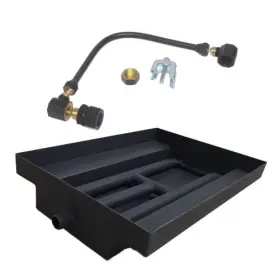 Tretco Ob2bbbk218lp 15 Inch Powder Coated Burner Island Kit Liquid Propane
