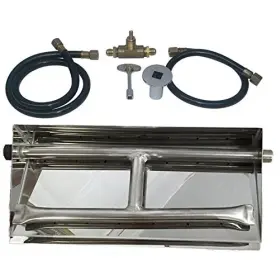 Ob2ssbk136ng Tretco 32 Inch Stainless Steel Dual Burner Pan Natural Gas
