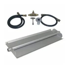 Ob5bk124ng Tretco 24 Inch 14ga Powder Coated Linear Burner Pan Kit Natural Gas