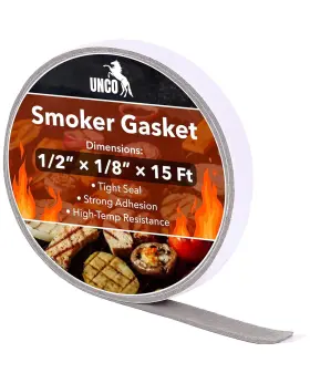 Qoki002u440vc Unco Unco- Smoker Gasket 15 Ft 1/2 Inch X 1/8 Gray X1/8 1 Pack
