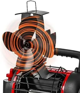 Uniflasy 445057238250 Wood Stove Fan Heat Powered 4 Blade With Additi Uniflasy 445057238250 Wood Stove Fan Heat Powered 4 Blade With Additi
